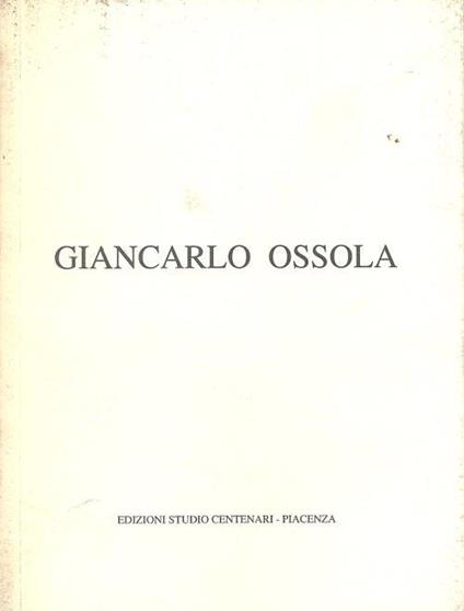 Giancarlo Ossola - Marina De Stasio - copertina