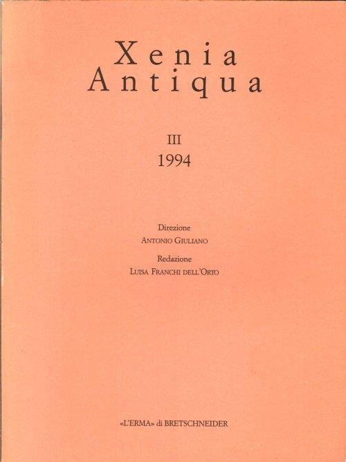 Xenia Antiqua. III/1994 - copertina