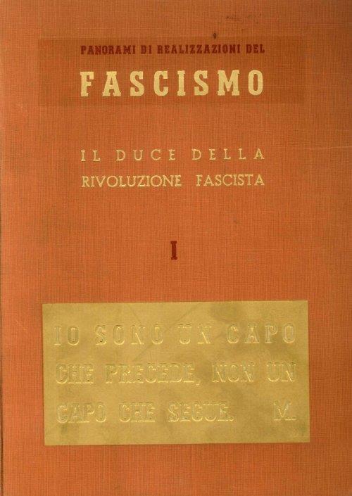 Panorami di Realizzazioni del Fascismo [Opera Completa] - Di Giacomo - copertina