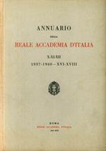 Annuario della reale accademia d'Italia. X-XI-XII - 1937-1940