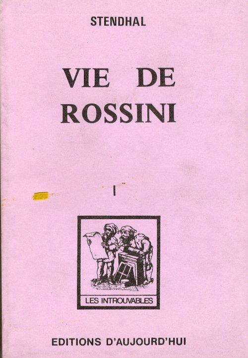 Stendhal. Vie de Rossini. Vol. 1 - copertina