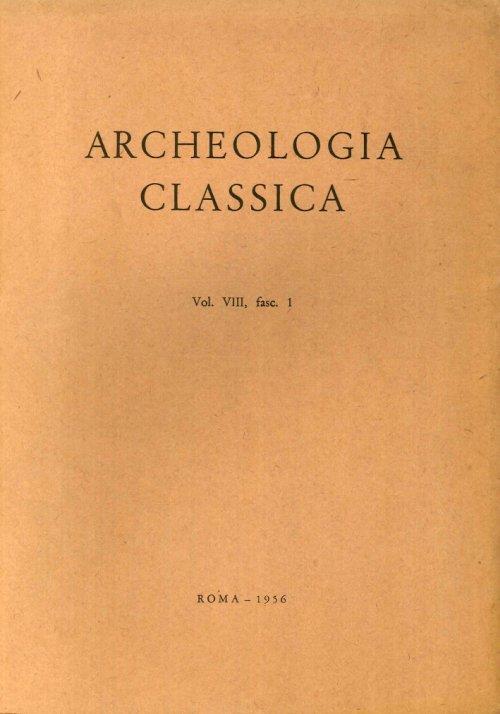 Archeologia Classica. 1956. Vol.8. fasc.1-2 - copertina