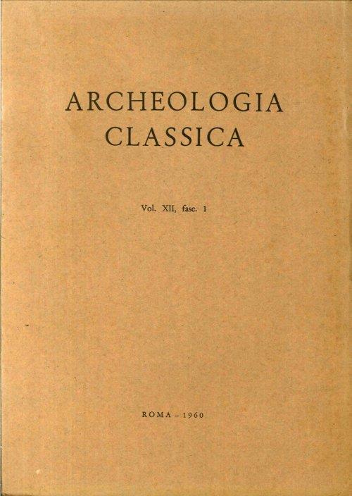 Archeologia Classica. 1960. Vol.12. fasc.1-2 - copertina