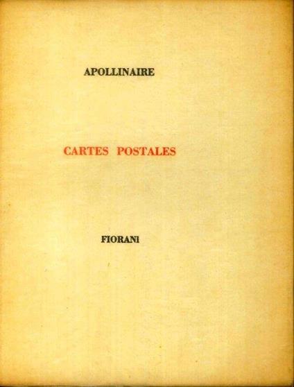 Cartes Postales - Guillaume Apollinaire - copertina