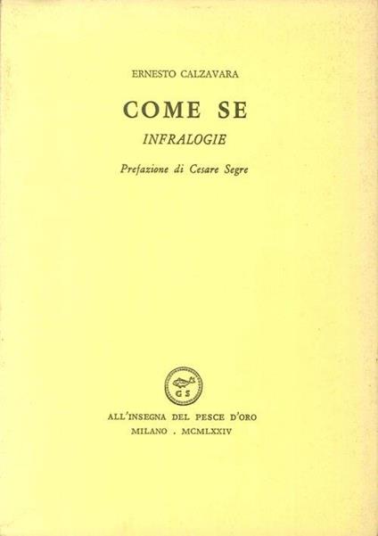 Come Se. Infralogie - copertina