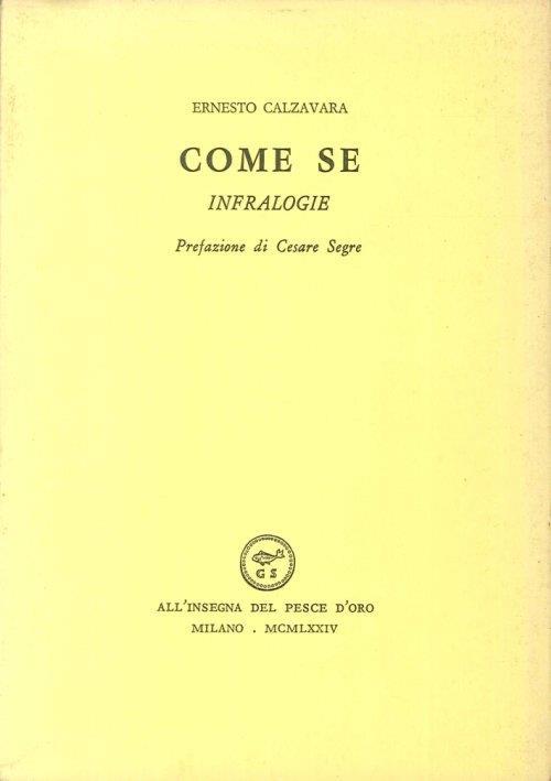 Come Se. Infralogie - copertina