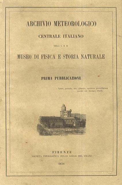 Archivio Meteorologico Centrale Italiano nellI. e R. Museo di