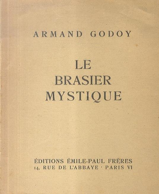 Le brasier mystique - Armand Godoy - copertina