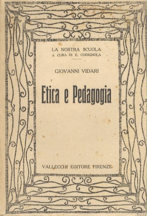 Etica e Pedagogia - Giovanni Vidari - copertina