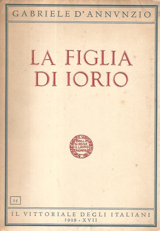 La figlia di Iorio - Gabriele D'Annunzio - copertina