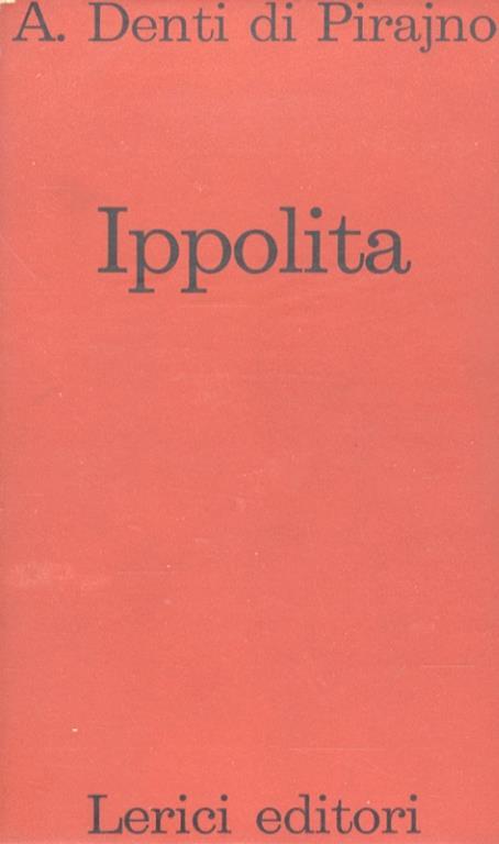 Ippolita - Alberto Denti di Pirajno - copertina