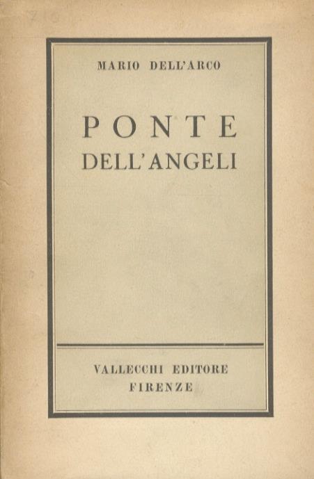 Ponte dell'angeli - Mario Dell'Arco - copertina