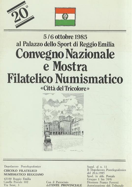 Prospero Sogari Clementi 1516. 1584, scultore. In: 20° Convegno Nazionale e Mostra Filatelico Numismatico Città del Tricolore. Supplemento al n. 11, Il Dopolavoro Postelegrafonico - Lisabetta Serra - copertina