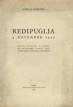 Redipuglia 4 novembre 1950. Discorso pronunciato in occasione del pellegrinaggio promosso dalla Associazione Nazionale del Fante