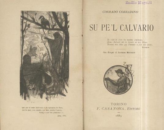 Su pel Calvario. Con disegni di Alfredo Montalti - Corrado Corradino - copertina