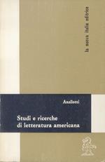 Studi e ricerche di letteratura americana