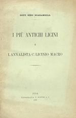 I più antichi Licini e l'annalista C. Licinio Macro