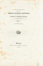 Ai nobilissimi sposi marchese Giorgio Teodoro Trivulzio e Marianna de' Marchesi Rinuccini, il dì 23 Novembre 1831. Canzone