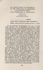 Le annotazioni di Stendhal al Del Cenacolo di Leonardo di Giuseppe Bossi (con correzioni e aggiunte)