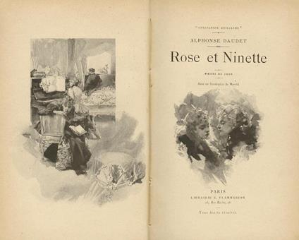 Rose et Ninette. Moeurs du jour. Avec un frontispice de Marold - Alphonse Daudet - copertina