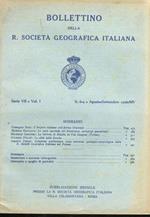 Bollettino della R. Società Geografica Italiana. Pubblicazione mensile. Serie VII. Vol. I: 1936. Fascicolo 8/9