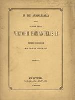 In die anniversaria obitus Italiae regis Victorii Emmanuelis II. Carm. elegiacum