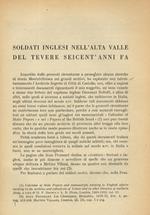 Soldati inglesi nell'Alta Valle del Tevere seicent'anni fa. Estratto dal 