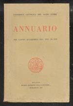 Annuario per l'anno accademico XVI: 1937-38-XVI