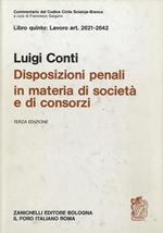 Disposizioni penali in materia di società e di consorzi