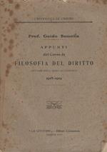 Appunti del Corso di Filosofia del Diritto dettati nell’anno Accademico 1918-1919. Università di Urbino