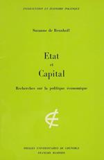 Etat et Capital. Recherches sur la politique économique