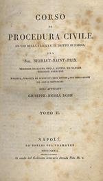 Corso di procedura civile ad uso della Facoltà di diritto di Parigi