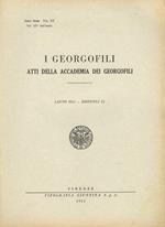 GEORGOFILI (I). Atti della Accademia dei Georgofili. Anno 1951. Dispense I, II/III e IV