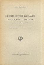 Illustri lettori d'umanità nello Studio di Bologna fra il secolo XVI e il XVII