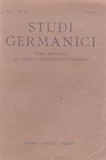 STUDI Germanici. Rivista bimestrale dell'Istituto Italiano di Studi germanici. Anno I. 1934-XIII. Numero I