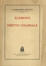 Elementi di diritto coloniale