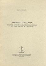 Giambattista Beccaria: misura e regime giuridico delle acque nel Piemonte del settecento