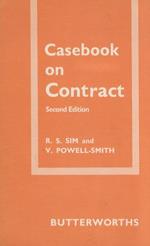 Casebook on contract [...] Second edition