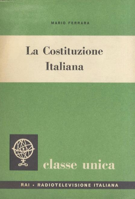 La Costituzione Italiana - Mario Ferrara - copertina