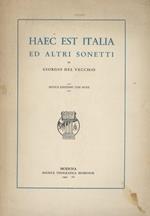 Haec est Italia ed altri sonetti. Nuova edizione con note