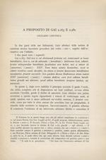 A proposito di Gai 2.163 e 2.280