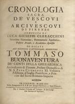 Cronologia sacra dè vescovi e arcivescovi di Firenze composta da Luca Giuseppe Cerracchini [.].