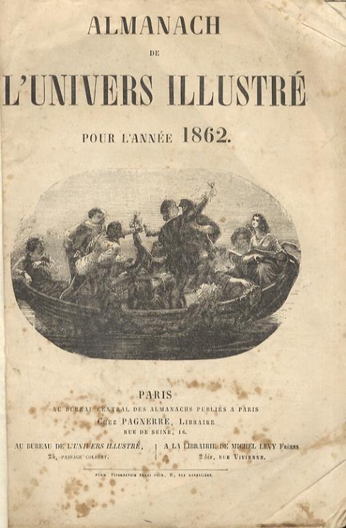 Almanach de l'Univers illustré pour l'année 1862 - copertina