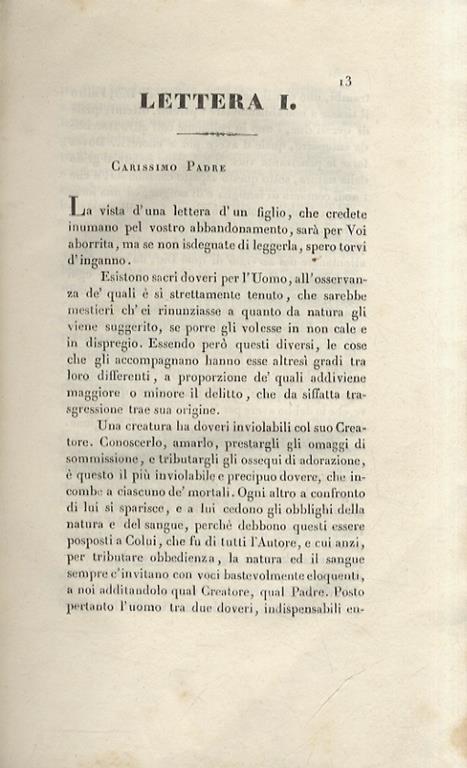 Lettere apologetiche su varii argomenti sacri del p. Pietro Bandini - Pietro Bandini - copertina