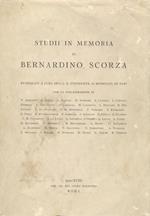 studii in memoria di Bernardino Scorza. Pubblicati a cura della R. Università “Benito Mussolini” di Bari