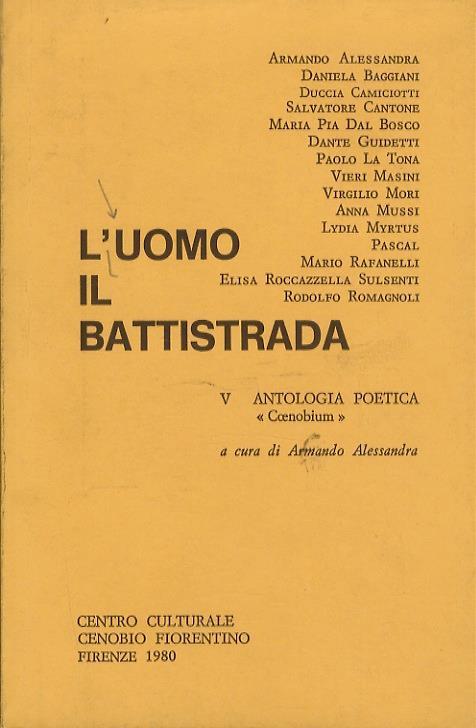 UOMO (L’) il battistrada, V. Antologia poetica “Coenobium”. A cura di Armando Alessandra - copertina