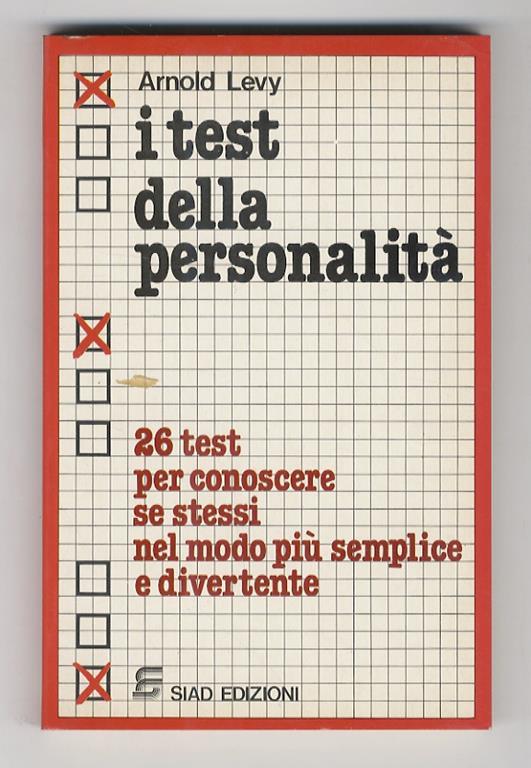 I test della personalità - Arnold Levy - copertina