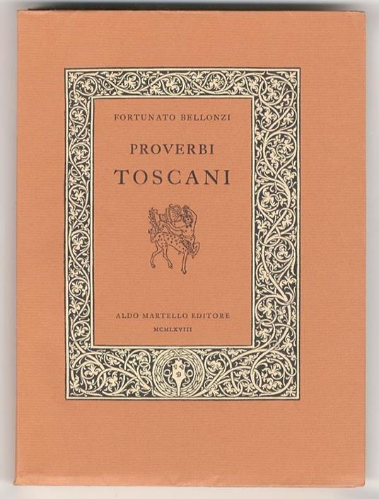 Proverbi toscani - Fortunato Bellonzi - copertina