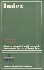 Omaggio a Max Kaser. “Index”, Quaderni camerti di studi romanistici - International Survey of Roman Law, n°3