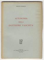 Autonomia della Dottrina fascista